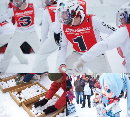 冬のニュースポーツ「雪合戦」